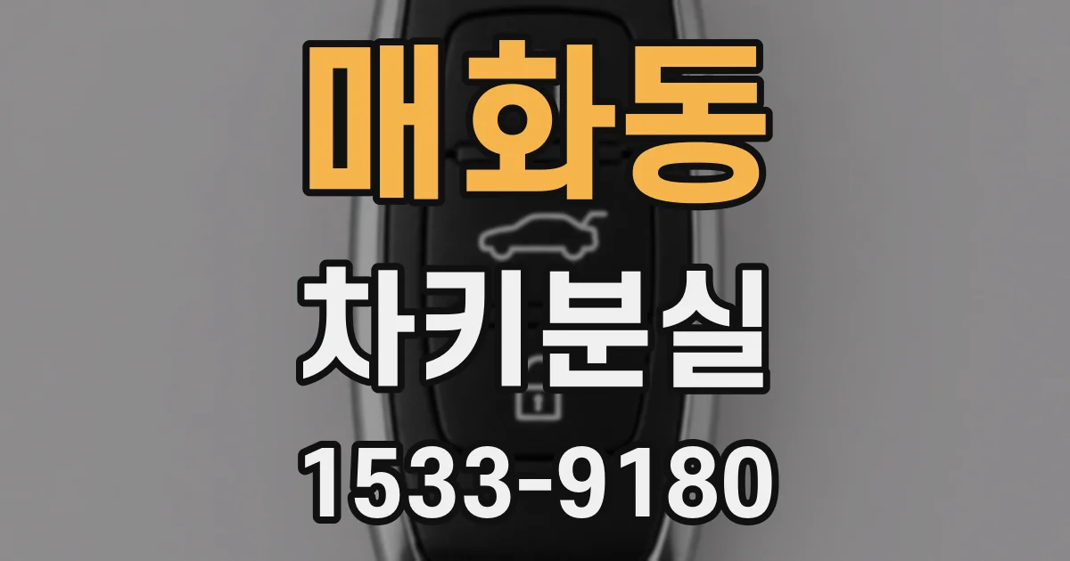 매화동 차키분실