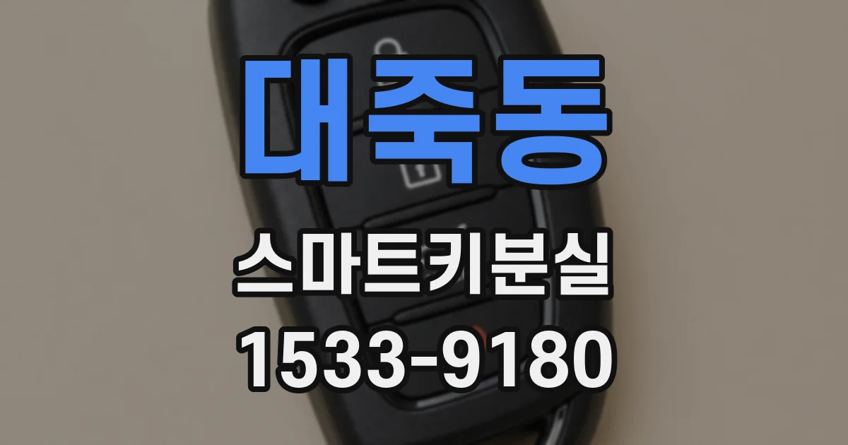 대죽동 스마트키분실