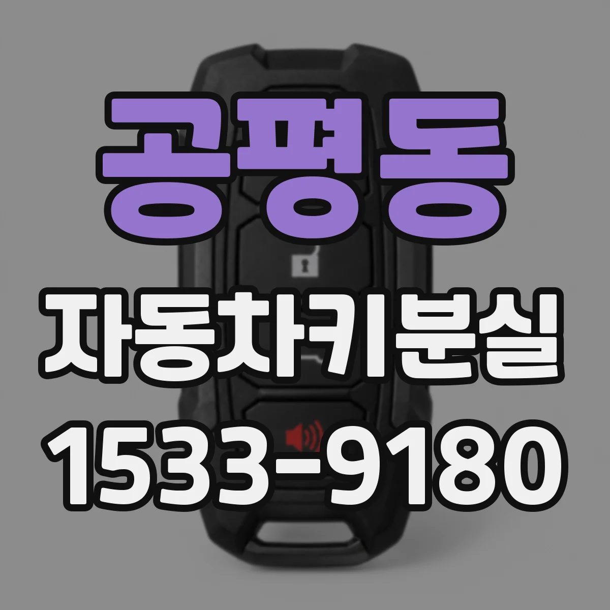 공평동 자동차키분실