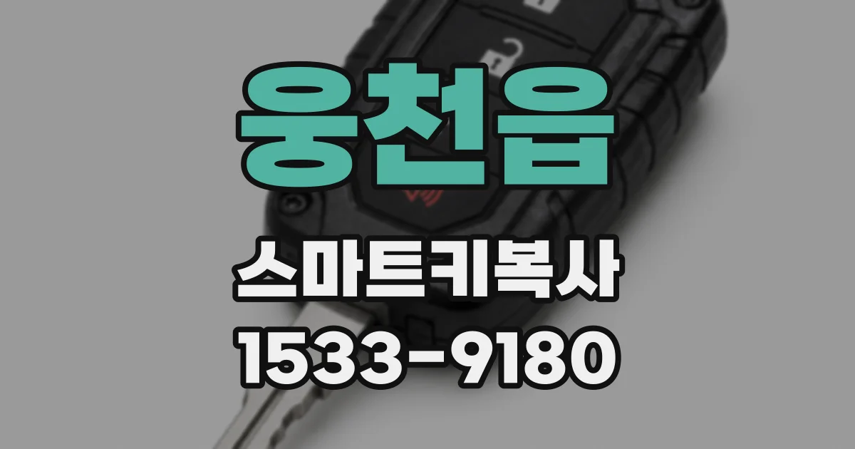 웅천읍 스마트키복사