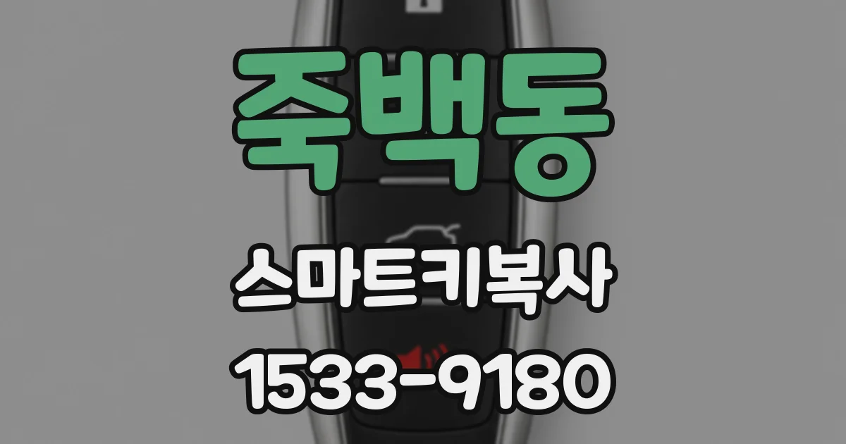 죽백동 스마트키복사