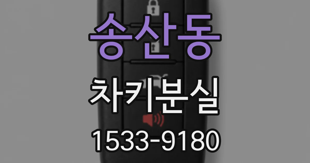 송산동 차키분실