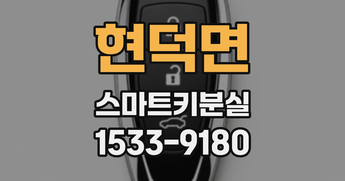 현덕면 스마트키분실