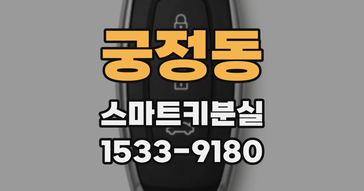 궁정동 스마트키분실