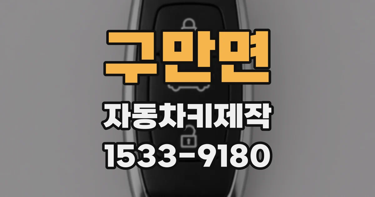 구만면 자동차키제작