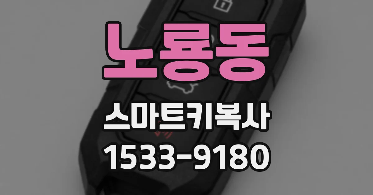 노룡동 스마트키복사