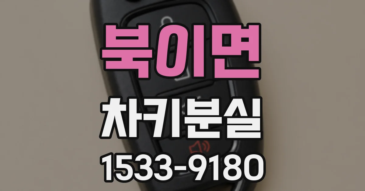 북이면 차키분실