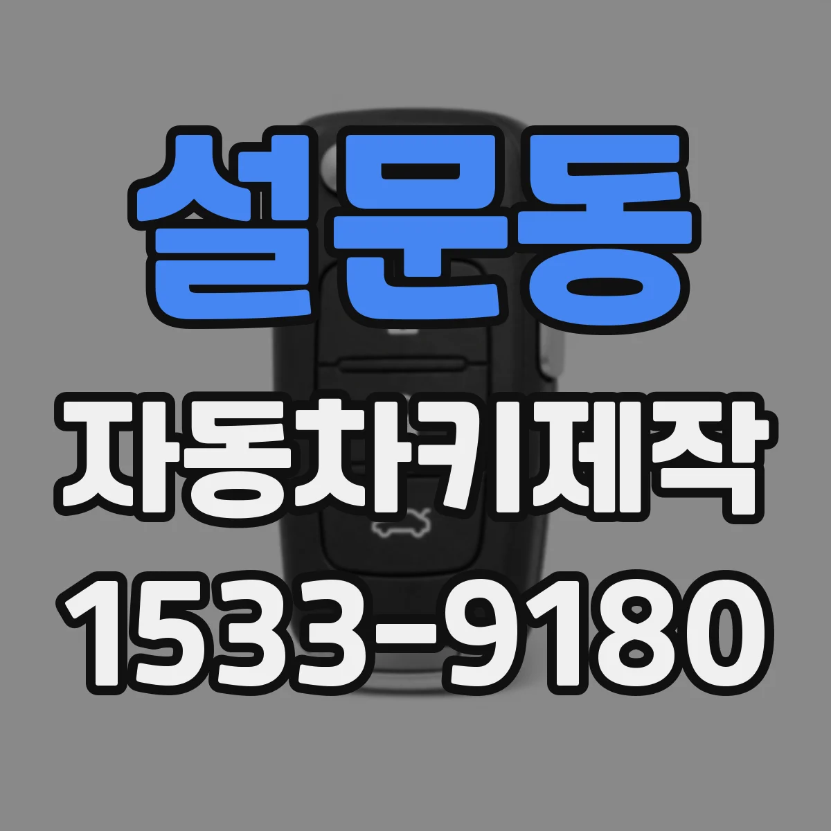 설문동 자동차키제작