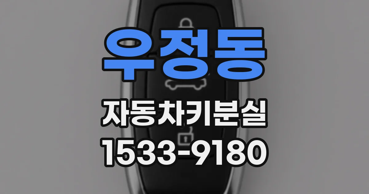 우정동 자동차키분실