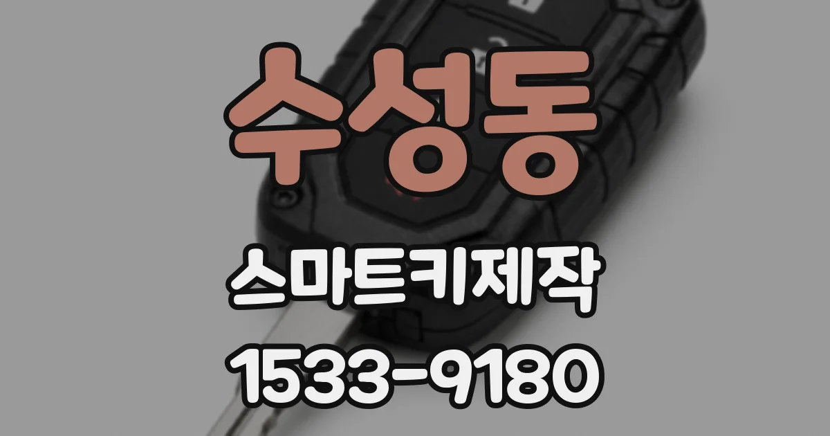 수성동 스마트키제작
