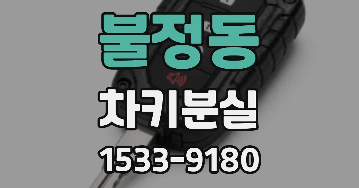 불정동 차키분실