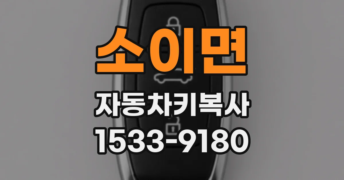 소이면 자동차키복사