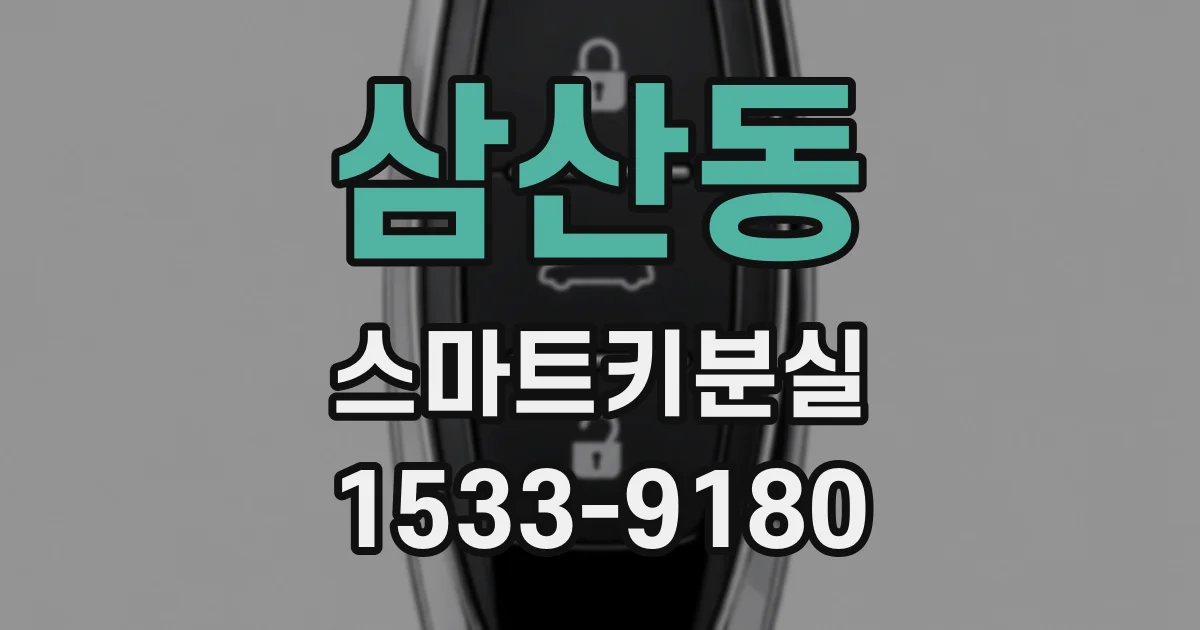 삼산동 스마트키분실