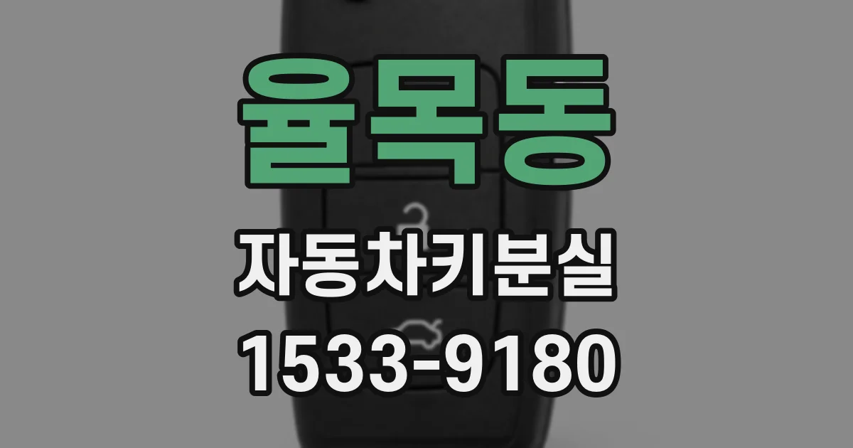 율목동 자동차키분실