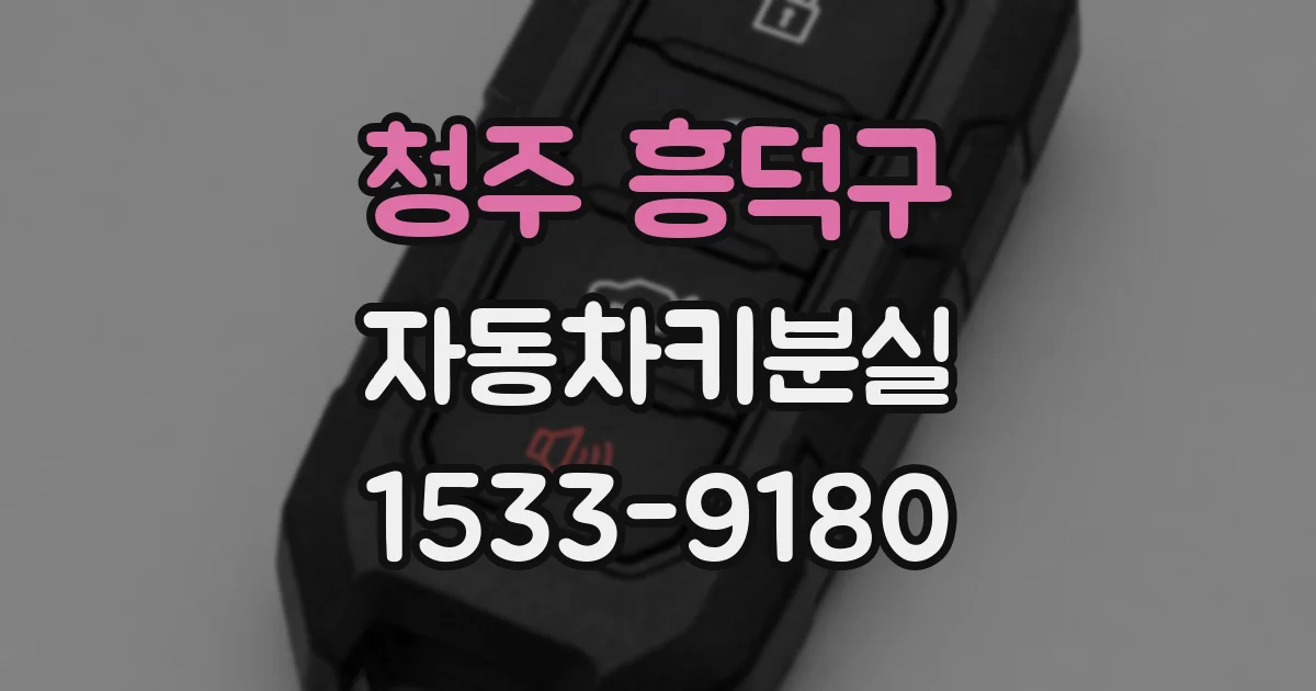 청주 흥덕구 자동차키분실