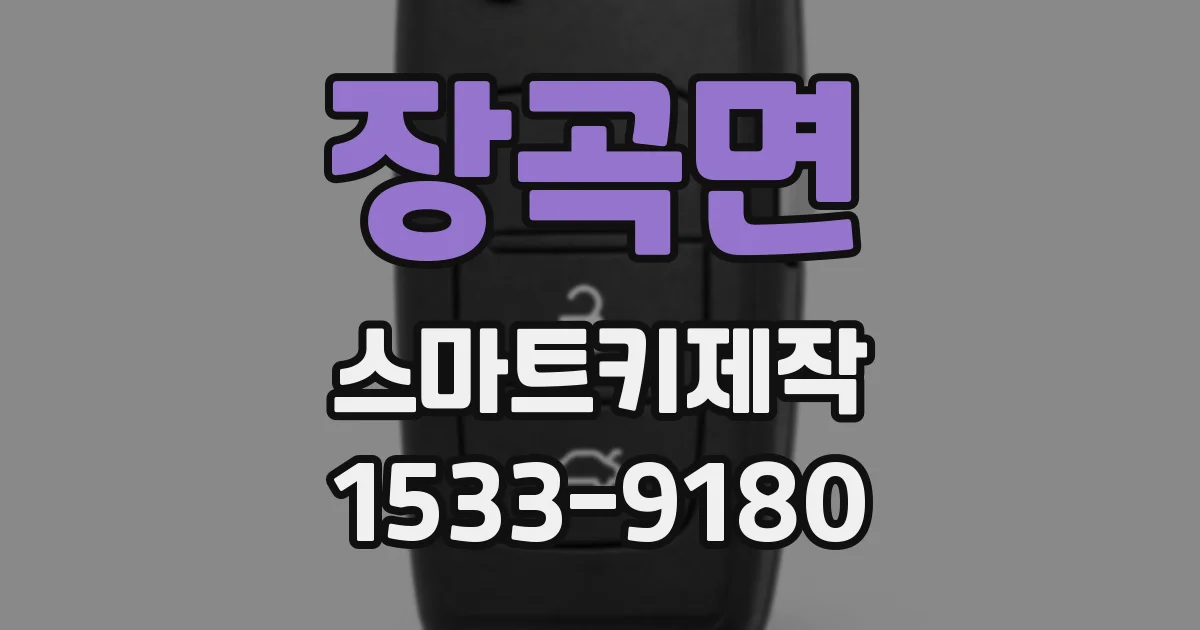 장곡면 스마트키제작