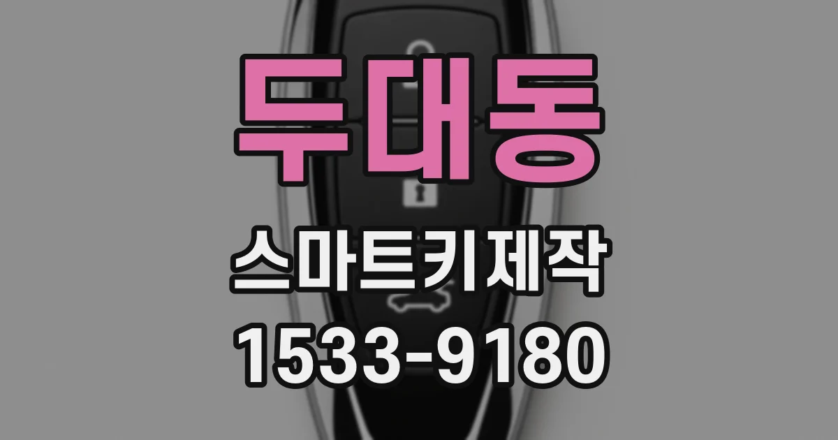 두대동 스마트키제작