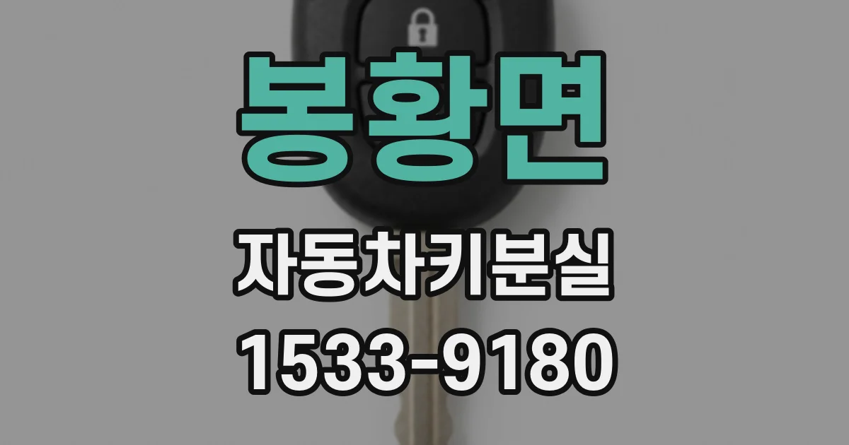 봉황면 자동차키분실
