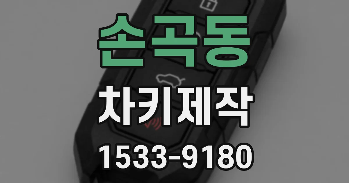 손곡동 차키제작