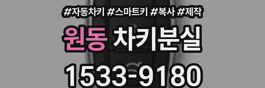 원동 차키분실