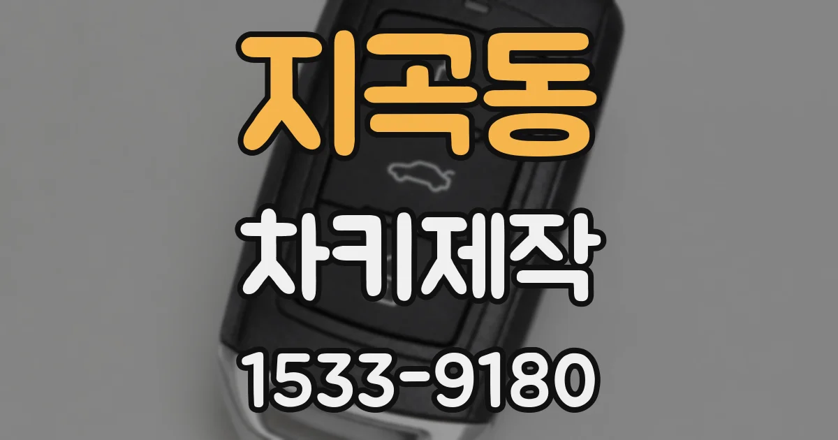 지곡동 차키제작