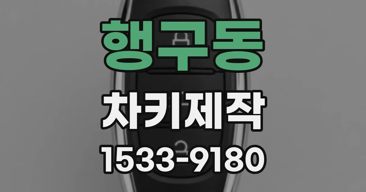 행구동 차키제작