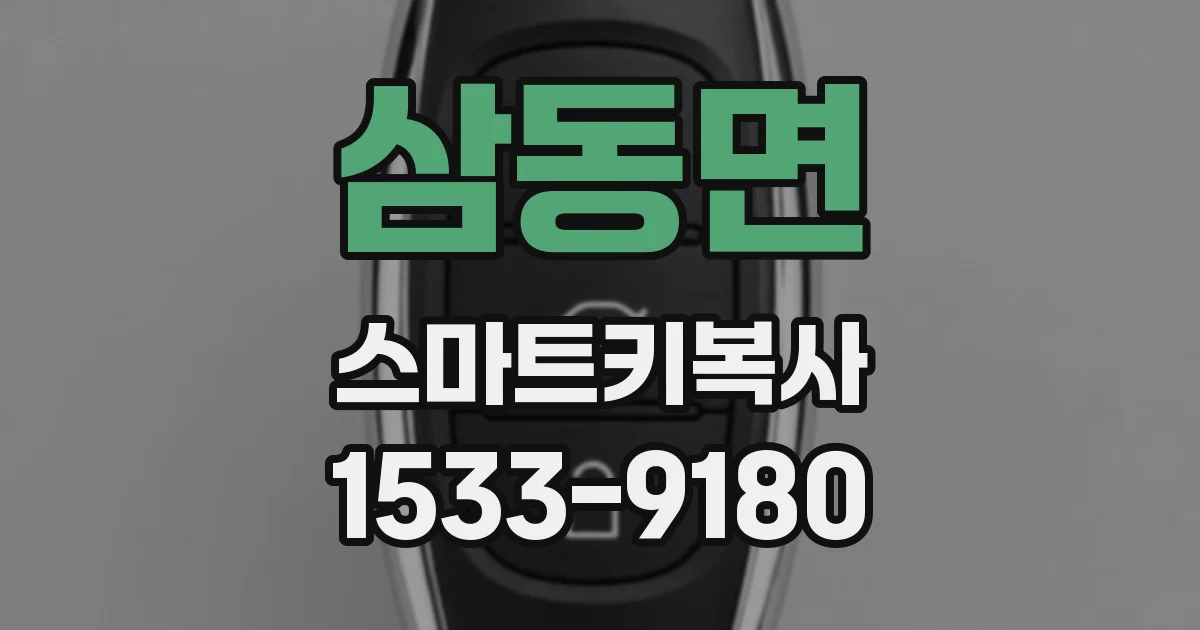 삼동면 스마트키복사