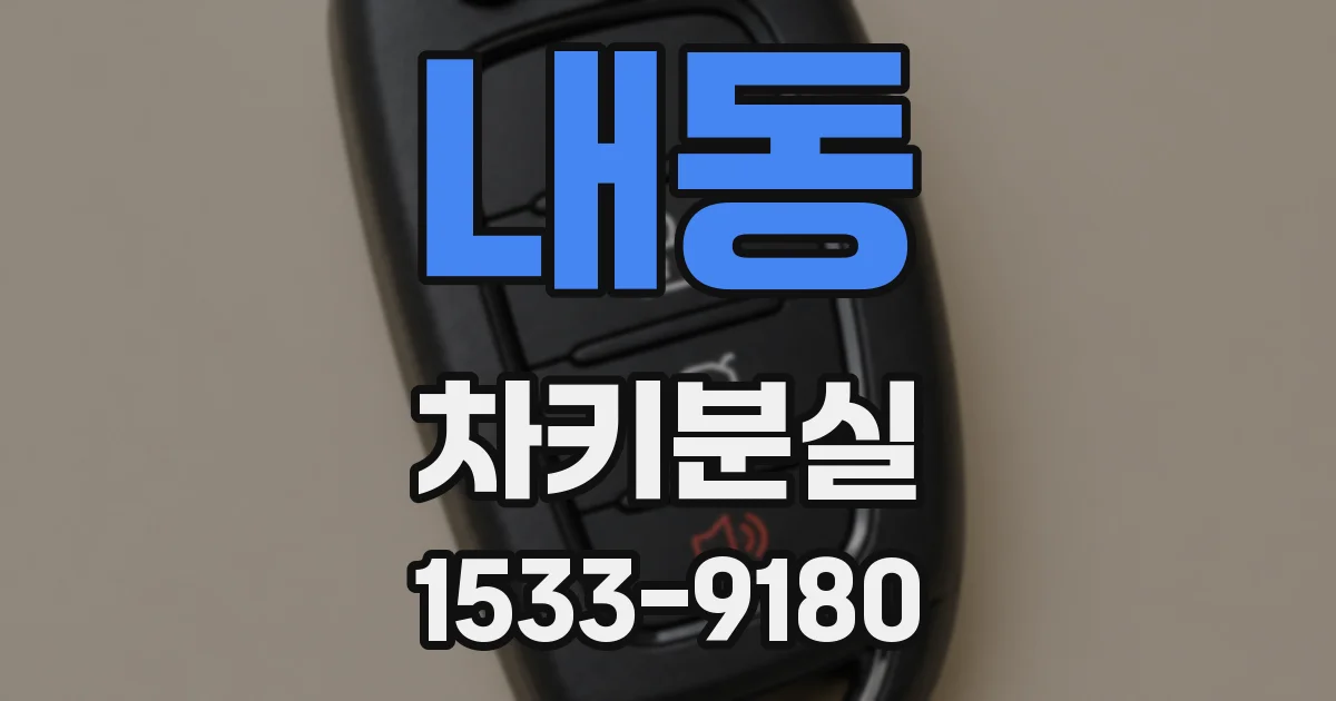 내동 차키분실