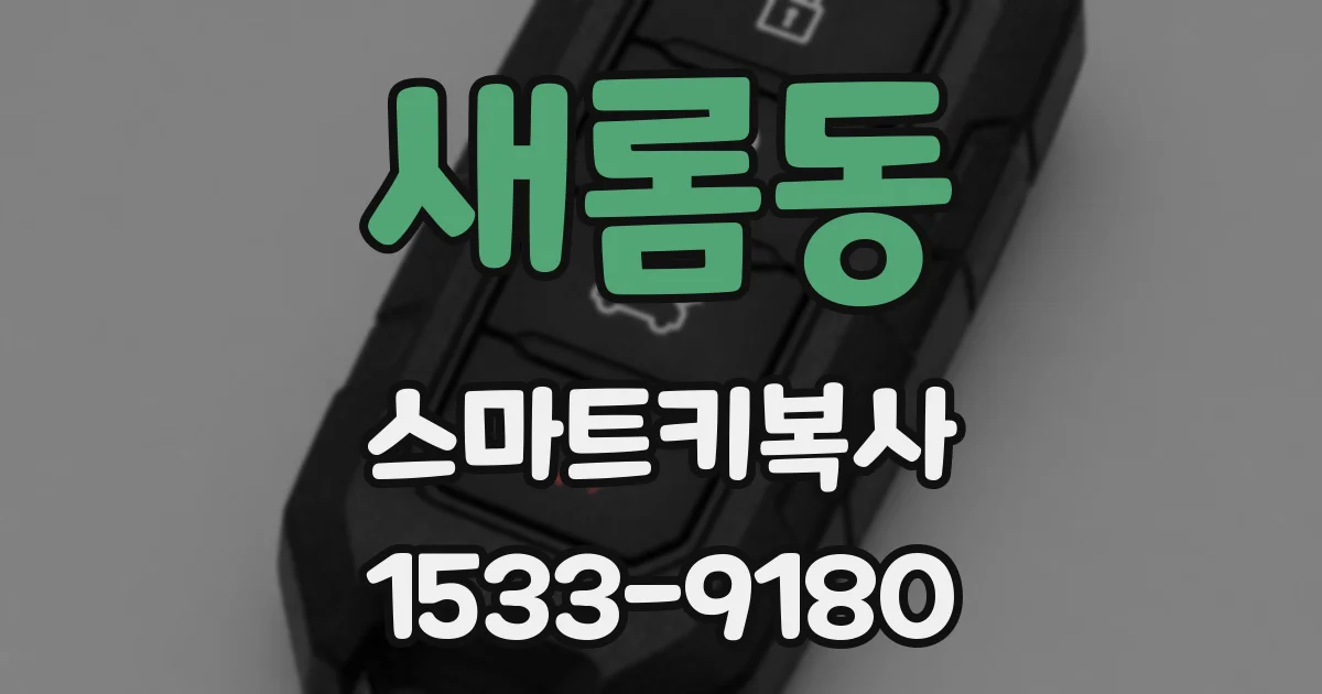 새롬동 스마트키복사