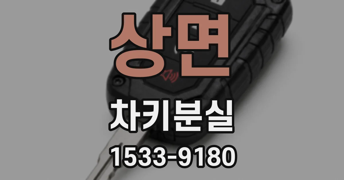 상면 차키분실
