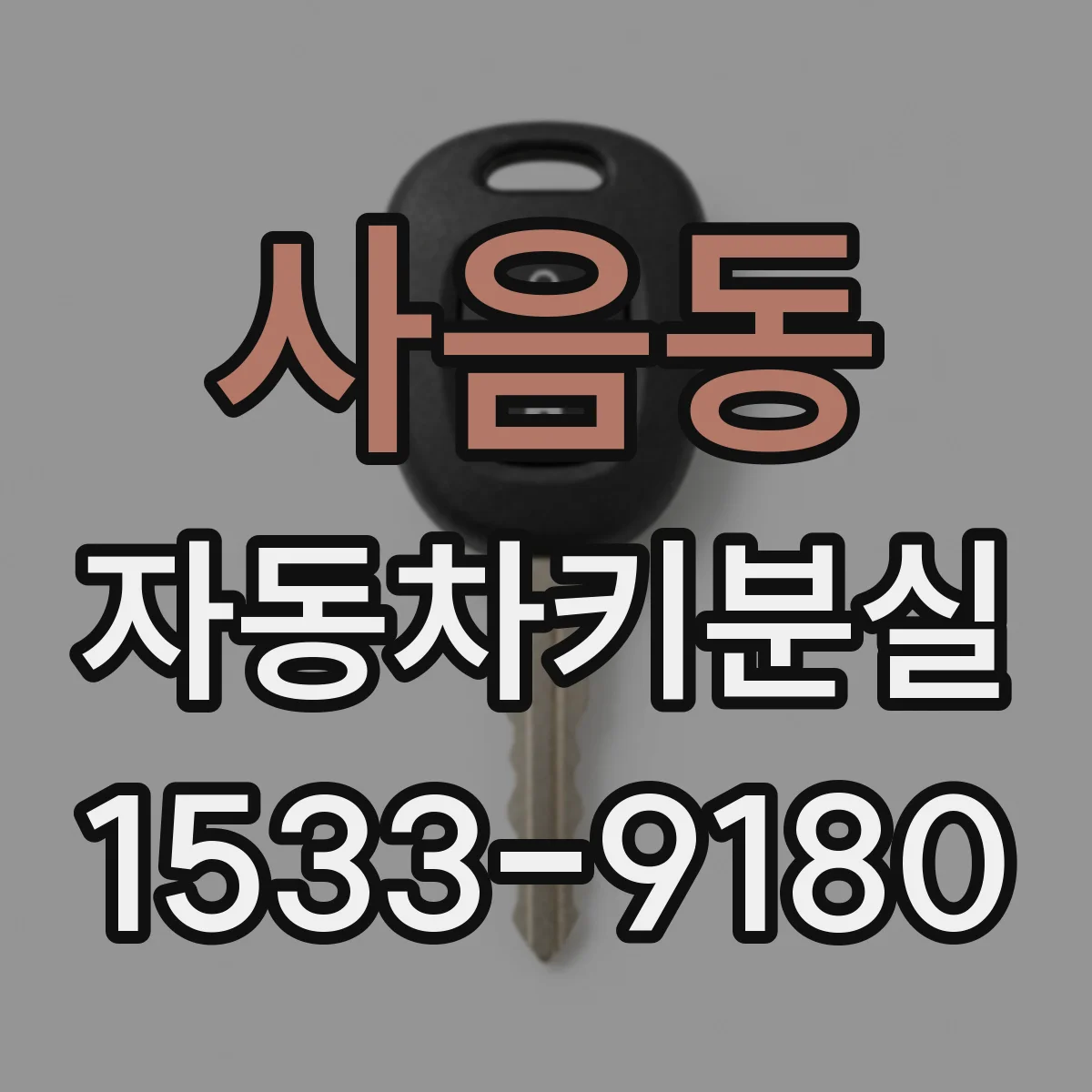 사음동 자동차키분실
