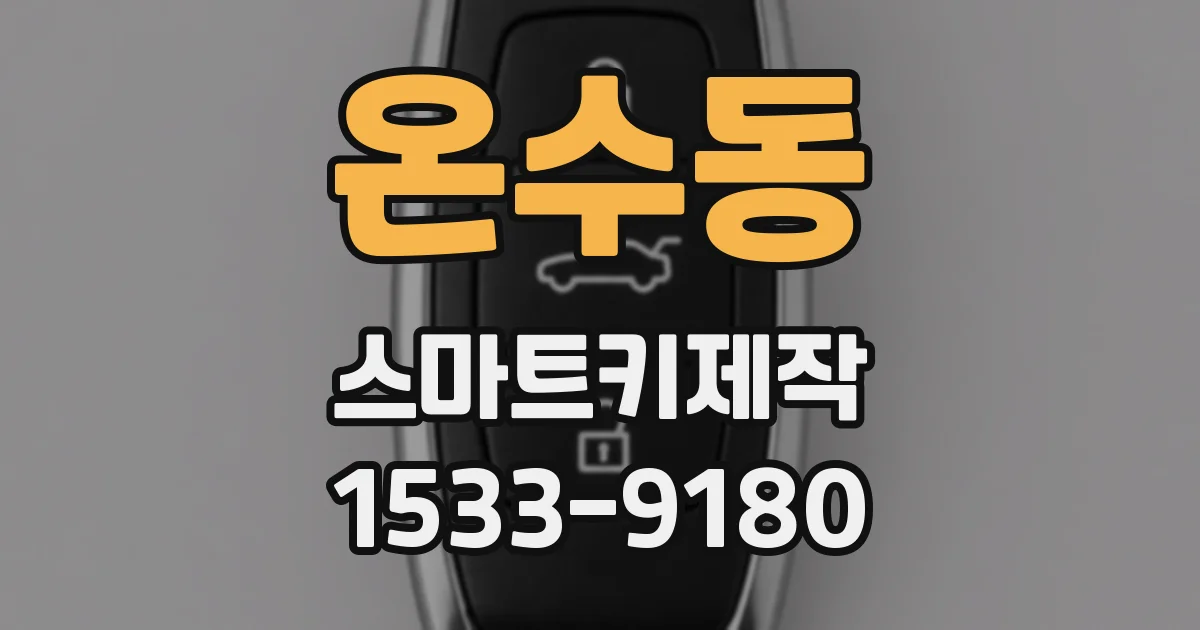 온수동 스마트키제작