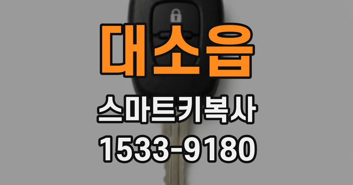 대소읍 스마트키복사