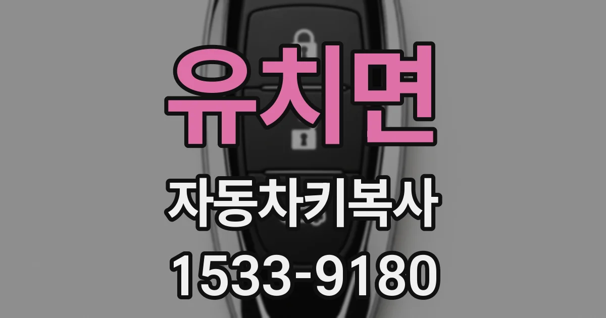 유치면 자동차키복사