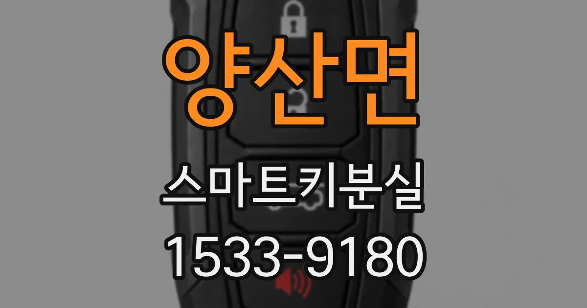 양산면 스마트키분실