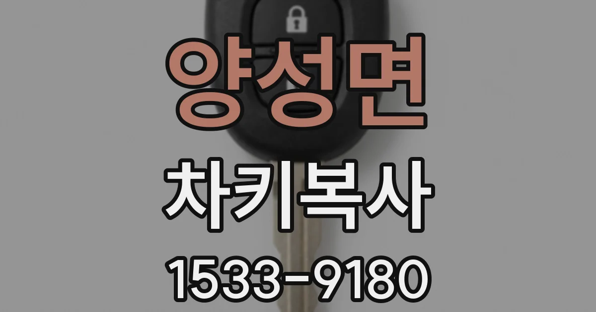 양성면 차키복사
