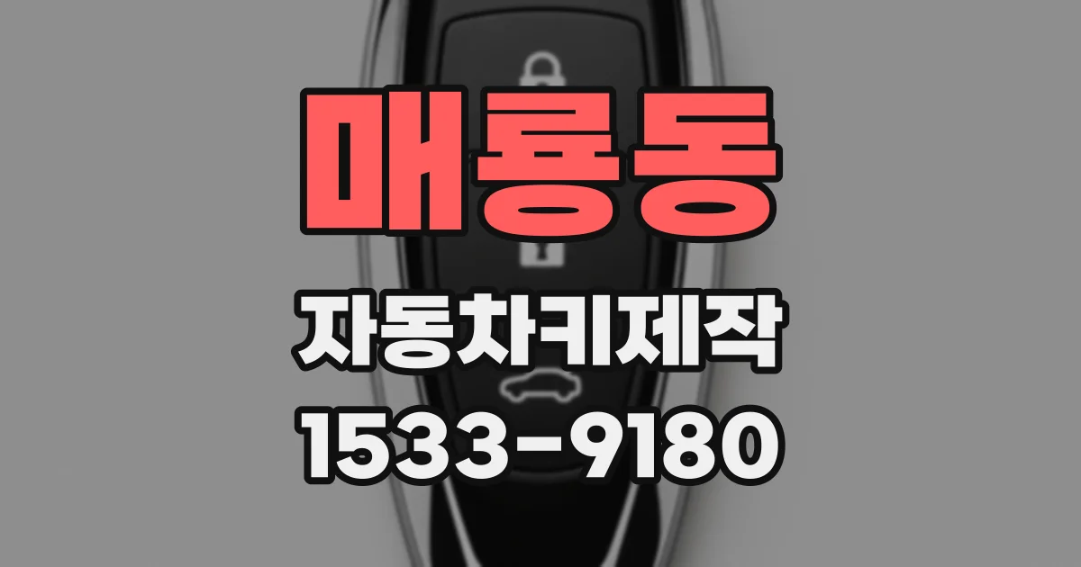 매룡동 자동차키제작