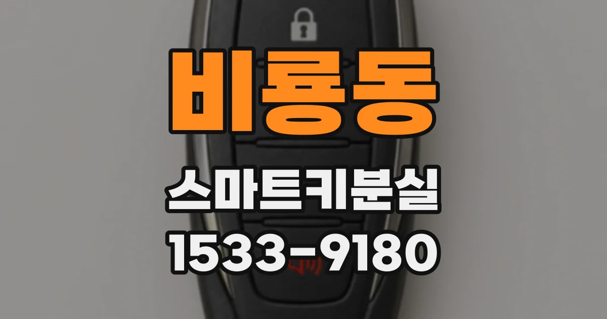 비룡동 스마트키분실