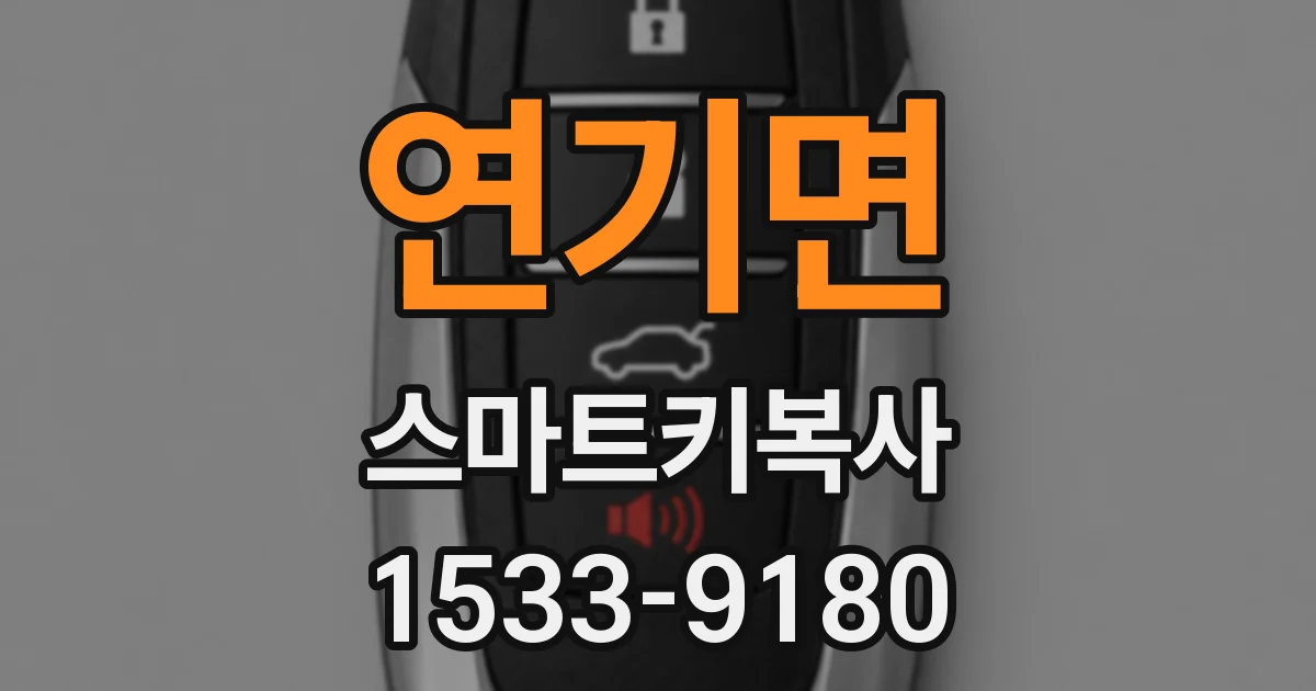 연기면 스마트키복사