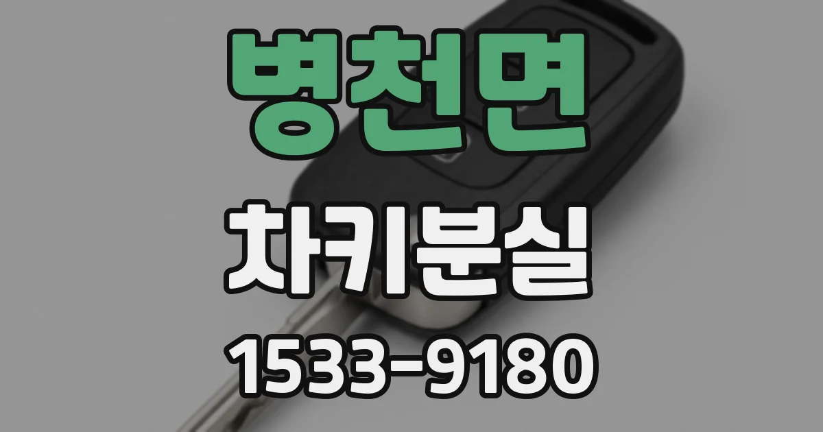 병천면 차키분실