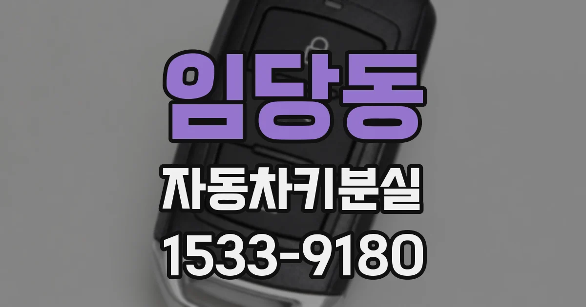임당동 자동차키분실
