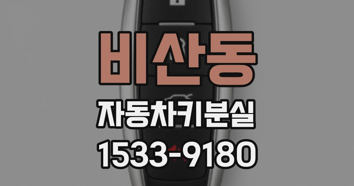 비산동 자동차키분실