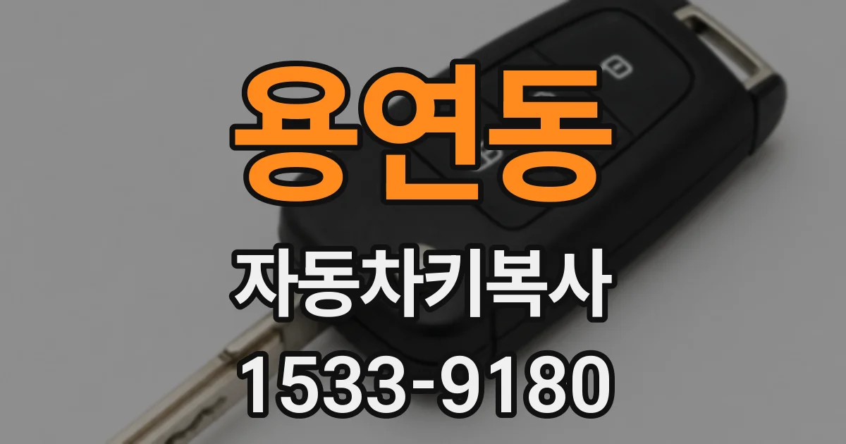용연동 자동차키복사