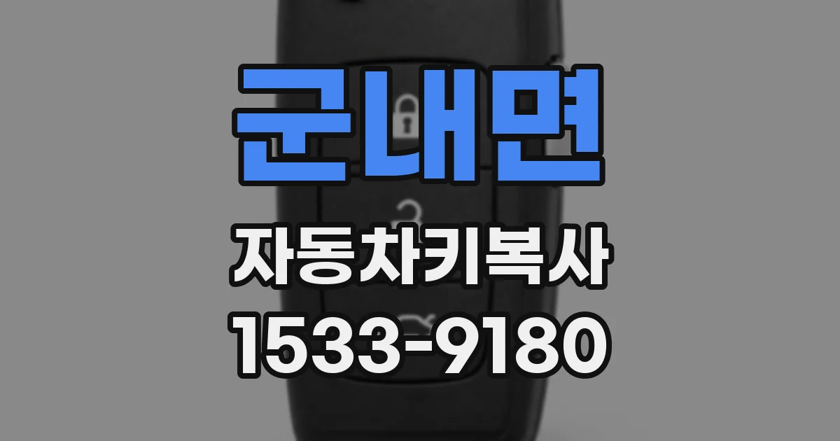 군내면 자동차키복사