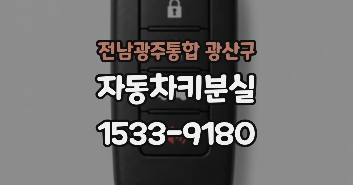 전남광주통합 광산구 자동차키분실