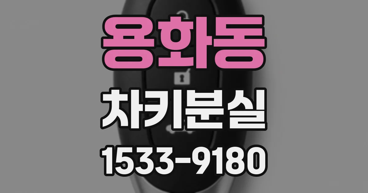 용화동 차키분실