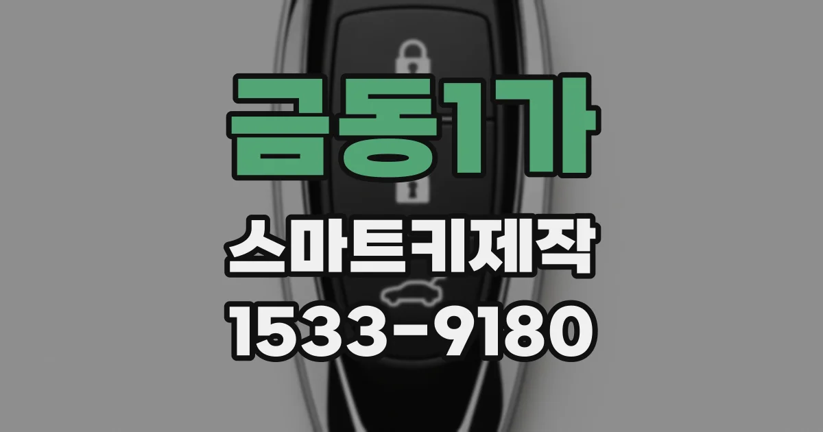 금동1가 스마트키제작