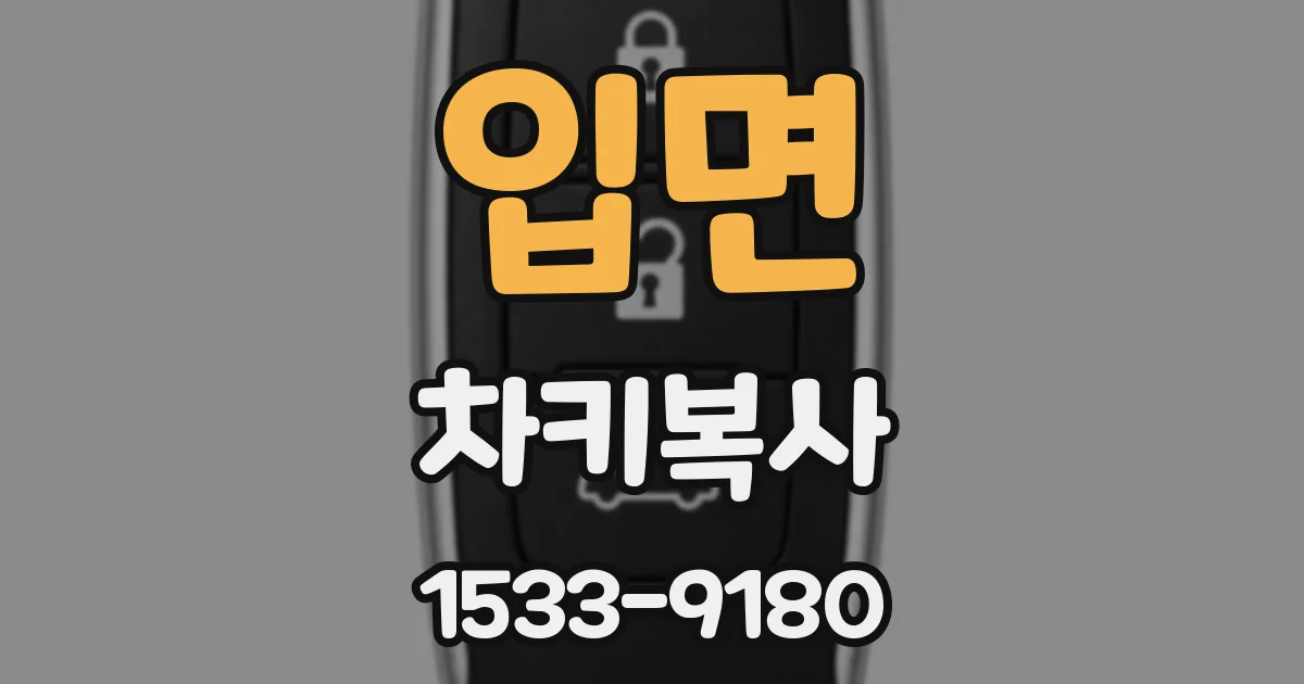 입면 차키복사