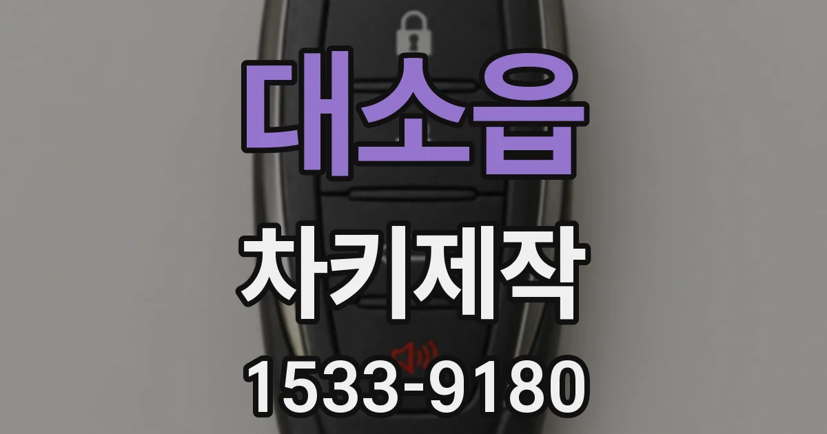 대소읍 차키제작