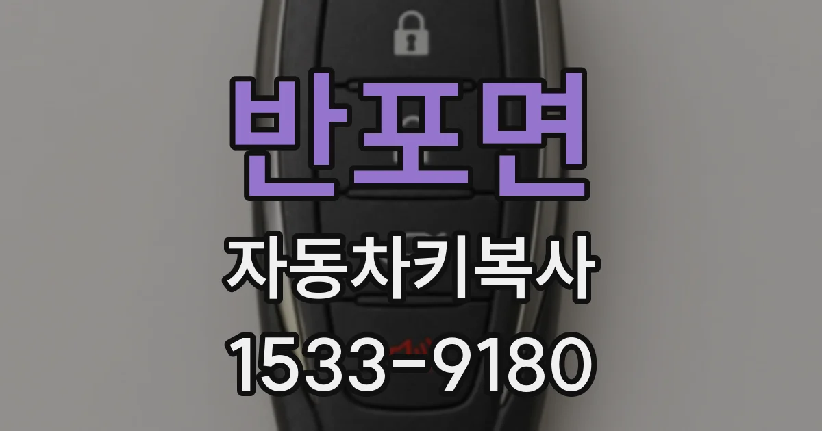 반포면 자동차키복사